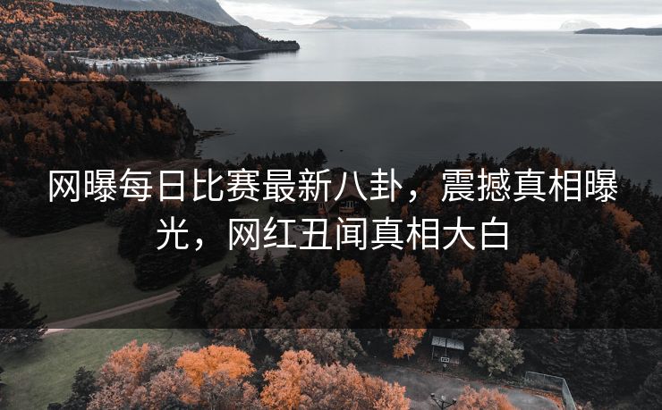 网曝每日比赛最新八卦，震撼真相曝光，网红丑闻真相大白